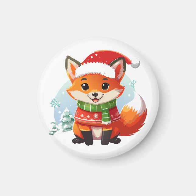 Aimant La veille de Noël de Little Fox (Devant)