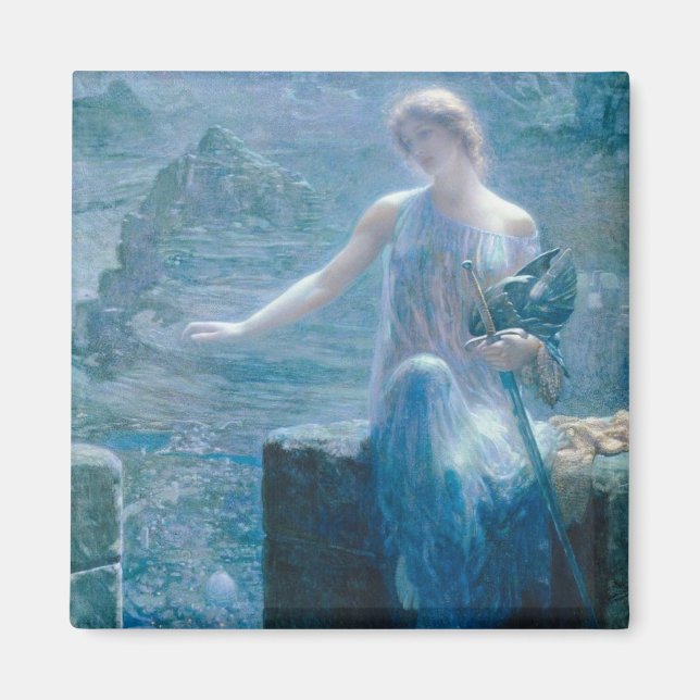 Aimant La Veillée de Valkyrie (Dame élégante dans un chât (Devant)