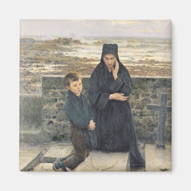 Aimant La veuve de l'île de Sein, 1880 (Devant)