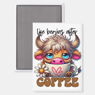 Aimant La vie commence après le café