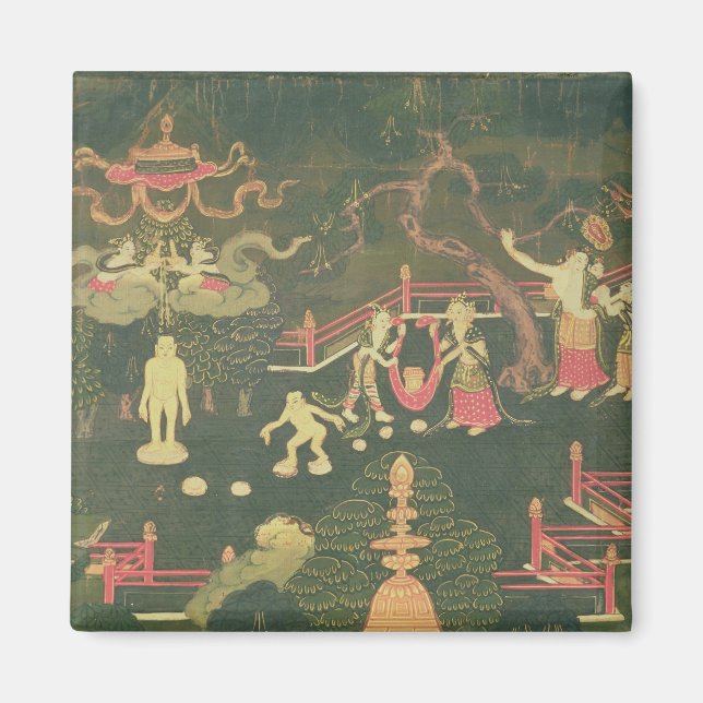 Aimant La vie de Bouddha Shakyamuni (Devant)