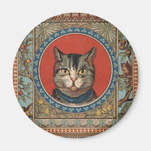 Aimant La vie de chat vintage pour chat classique victori