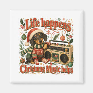 Aimant La vie de teckel arrive Noël la musique aide