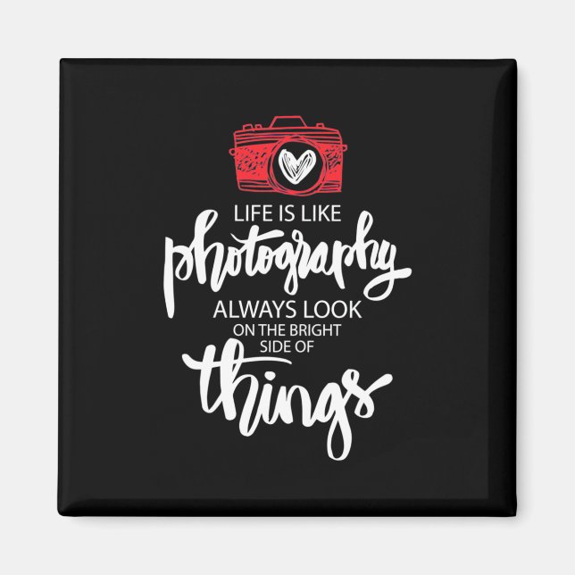 Aimant La Vie Est Comme La Photographie (Devant)