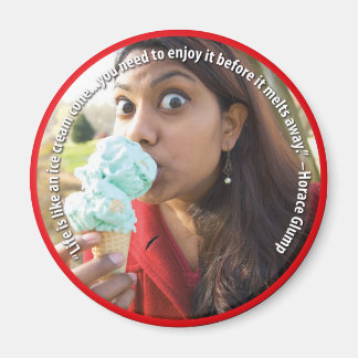 Aimant La vie est comme un cône de glace