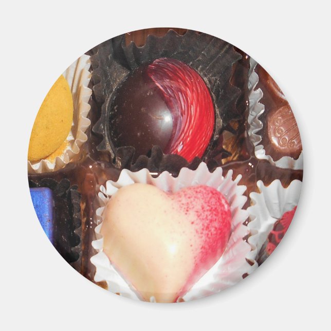 Aimant La vie est comme une boîte de chocolats (Devant)