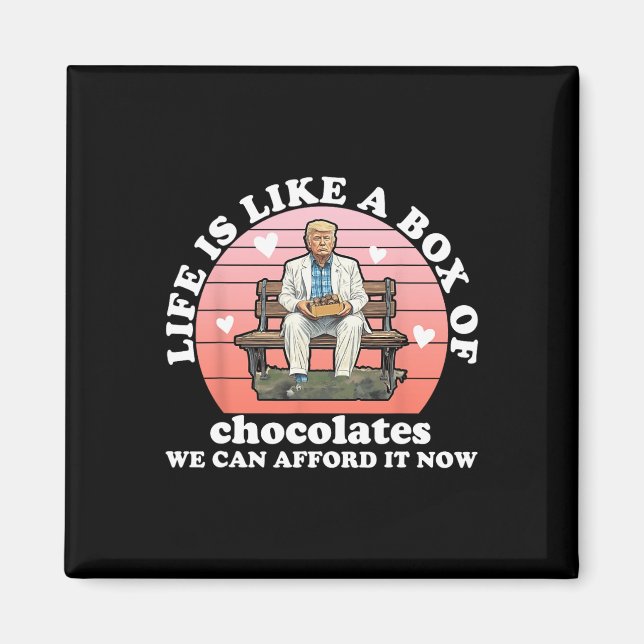Aimant La Vie Est Comme Une Boîte De Chocolats Que Nous P (Devant)