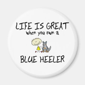 Aimant La vie est grand bleu Heeler