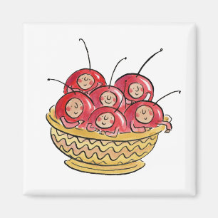 Aimant La vie est juste un bol de cerises