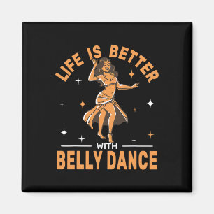 Aimant La Vie Est Meilleure Avec La Danse Du Ventre Shimm