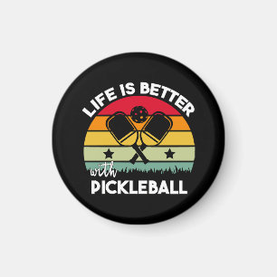Aimant La vie est meilleure avec Pickleball