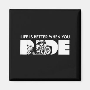 Aimant La Vie Est Meilleure Quand Vous Roulez À Vélo Drôl