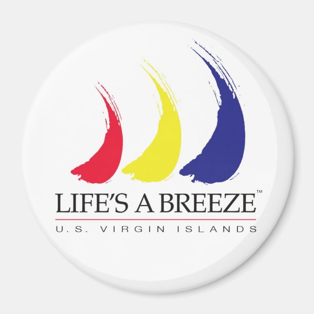 Aimant La vie est une brise®_Peinture-Le-Vent_Îles Vierge (Devant)