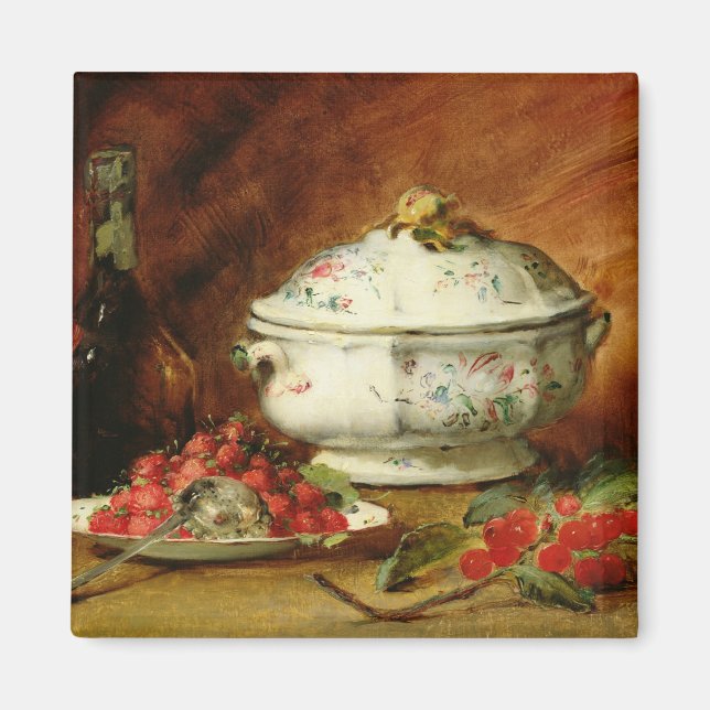 Aimant La vie morte avec un Tureen à la soupe (Devant)