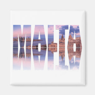 Aimant La vieille ville de La Valette et le port Malte te