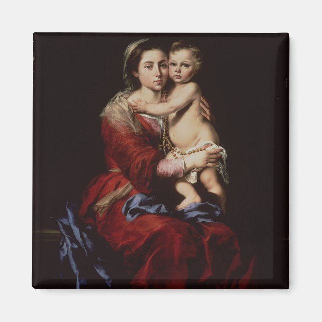 Aimant La Vierge du Rosaire, c.1650 (Devant)