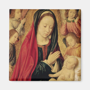 Aimant La Vierge et l'enfant adorés par des anges