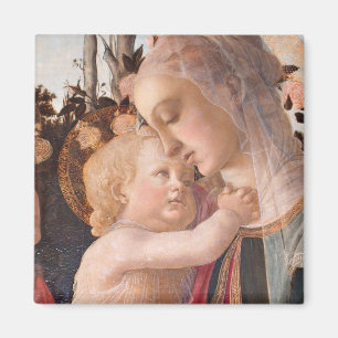 Aimant La Vierge et l'enfant d'Alessandro Botticelli