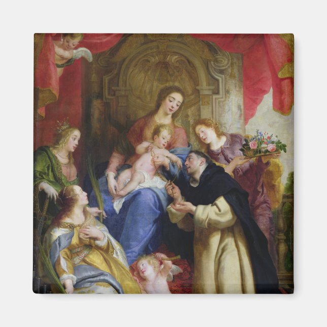 Aimant La Vierge offrant le Rosaire (Devant)
