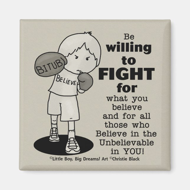 Aimant La volonté de combattre (Devant)