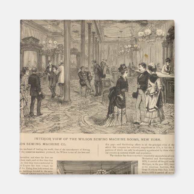 Aimant La Wilson Sewing Machine Company (Devant)