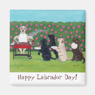 Aimant Laboratoires de partie de BBQ dans le jardin