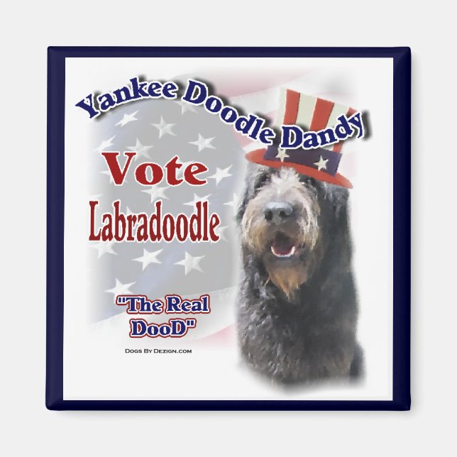 Aimant Labradoodle Cadfts (Devant)