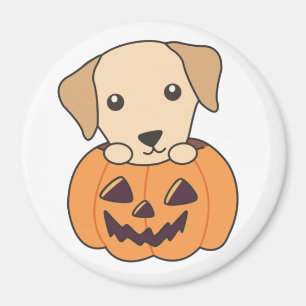 Aimant Labrador En Chiens Citrouilles Cutes Happy Hallowe
