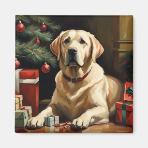 Aimant Labrador Retriever Christmas
