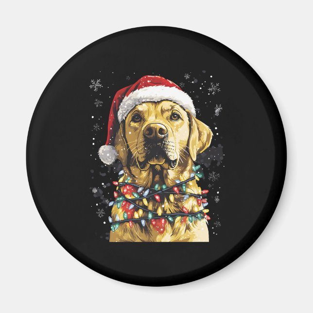 Aimant Labrador Retriever Dogs Tree Christmas Sweater Xma (Devant)