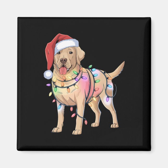 Aimant Labrador Retriever Festive Amoureux des chiens de  (Devant)