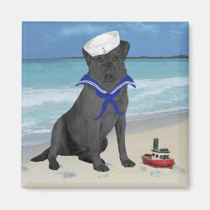 Aimant Labrador Retriever Noir Marin