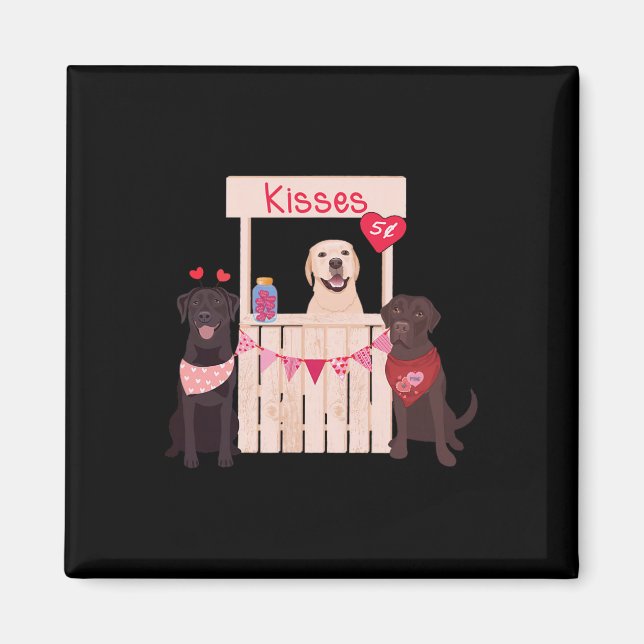 Aimant Labrador Retriever Saint-Valentin Maman de chien A (Devant)