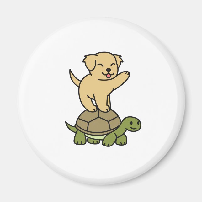 Aimant Labrador Riding Tortoise (Devant)