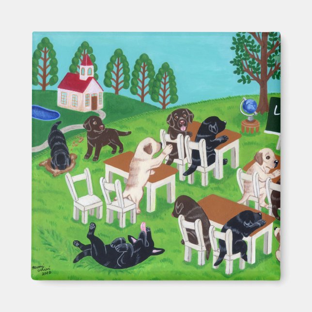 Aimant Labrador School (Devant)