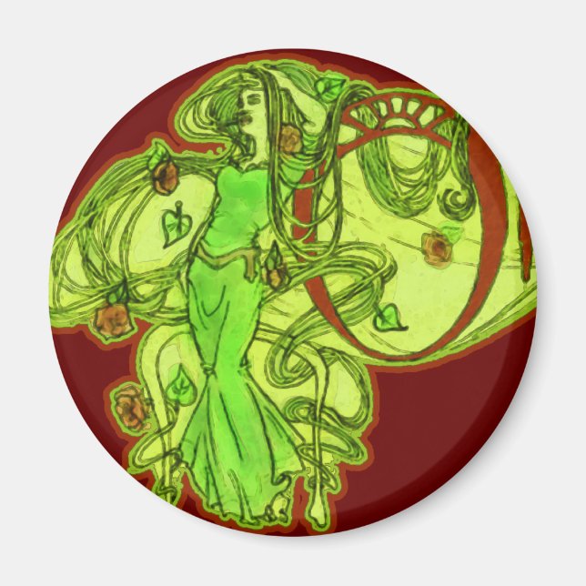 Aimant L'Absinthe d'Ophélie (Devant)