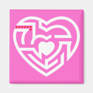 Aimant labyrinthe d'amour