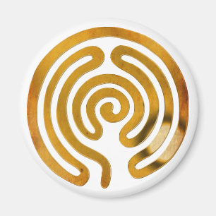 Aimant labyrinthe or antique gold   faites votre propre a