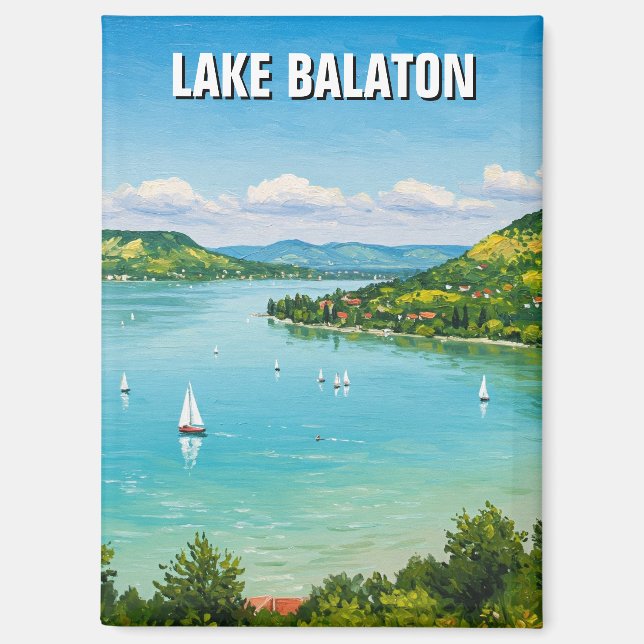Aimant Lac Balaton Hongrie Voyages (Recto)