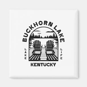 Aimant Lac Buckhorn Kentucky Plein air Vintage