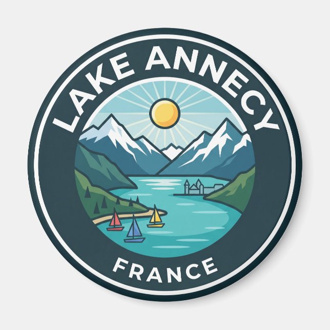Aimant Lac d'Annecy France (Devant)