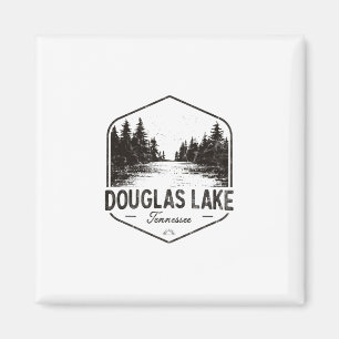 Aimant Lac Douglas Tennessee Extérieur Vintage