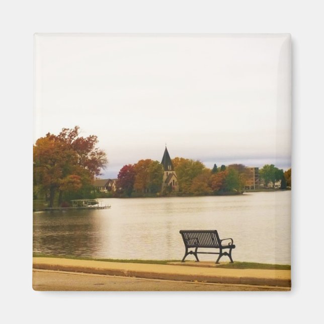 Aimant Lac Fowler en automne, Wisconsin (Devant)