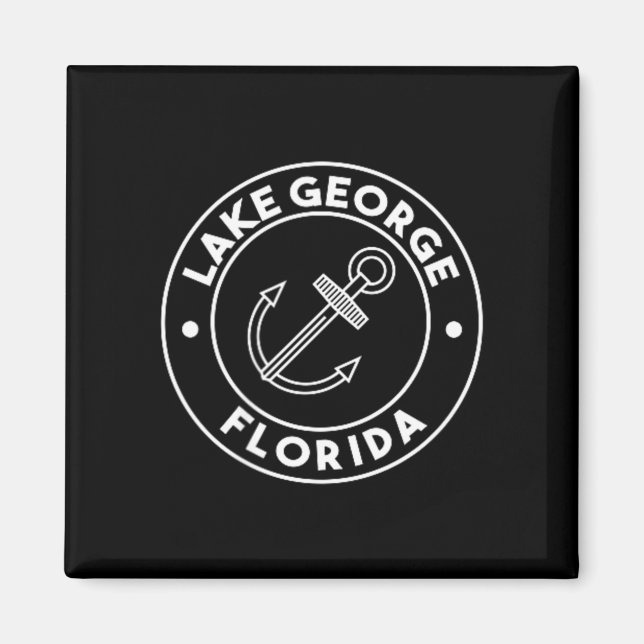 Aimant Lac graphique George Floride Pochette Souvenir (Devant)