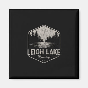 Aimant Lac Leigh Wyoming Plein air Vintage 3