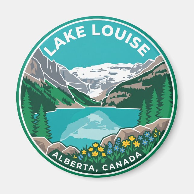 Aimant Lac Louise Canada (Devant)