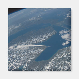 Aimant Lac Michigan, Lac Huron Et État Du Michigan.