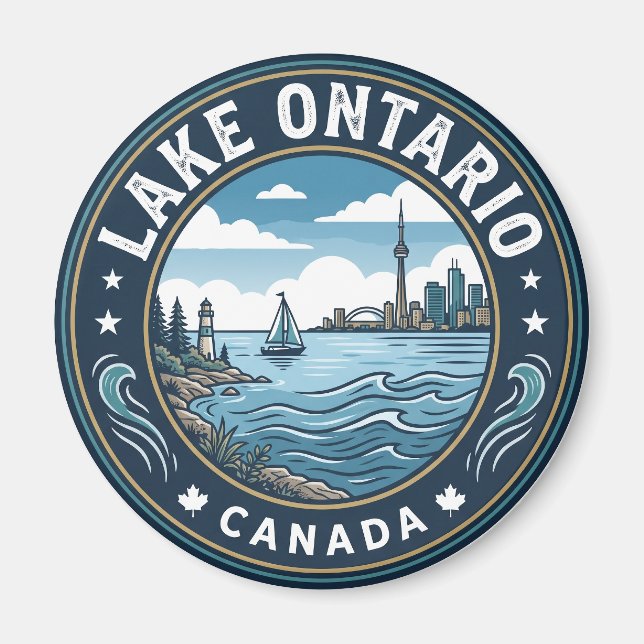 Aimant Lac Ontario Canada (Devant)