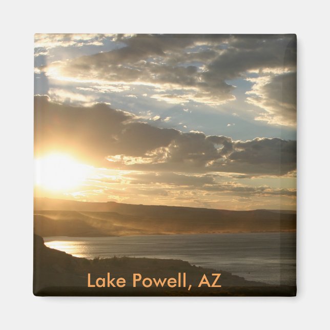 Aimant Lac Powell AZ au coucher du soleil (Devant)