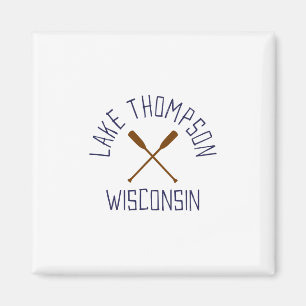 Aimant Lac Thompson Wisconsin Outdoors Vintage
